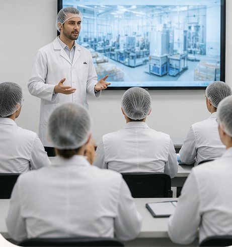 Capacitación de personal en planta